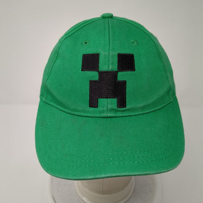 Minecraft Youth Snapback Hat Green OSFM Adjustable Embroidered 6 Panel Jinx