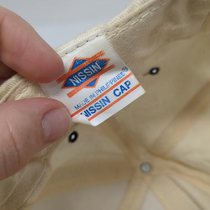 Nissin Cap Snapback Beige One Size Terex Stinger Cranes Construction Work Hat