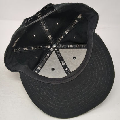New Era X Games Black Snapback Hat One Size Flat Brim Structured Globe Logo