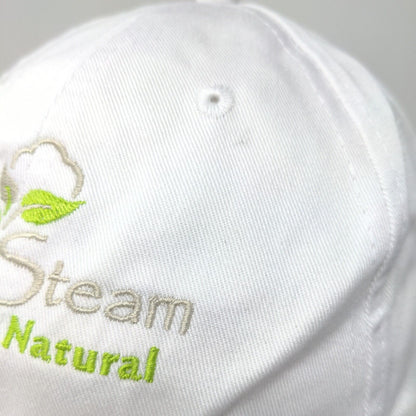 Verde Steam Powerfully Natural Strapback Hat White One Size Embroidered