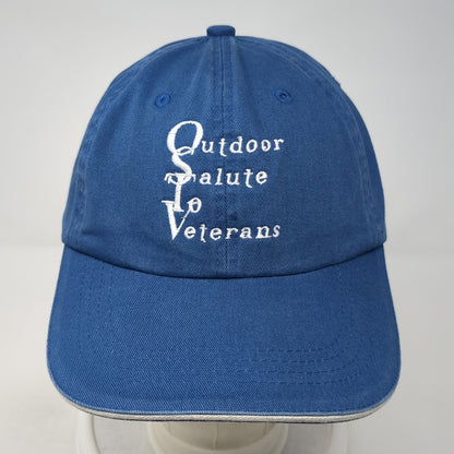 Outdoor Salute To Veterans Strapback Hat Blue One Size Port Authority