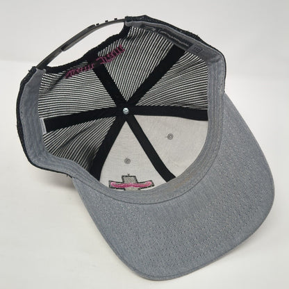Cross Mustache Snapback Mesh Back Trucker Hat Gray One Size Richardson