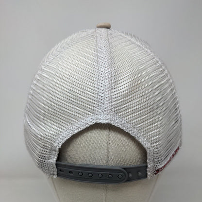 Strike King Snapback Mesh Back Trucker Hat Tan One Size Fishing Hook