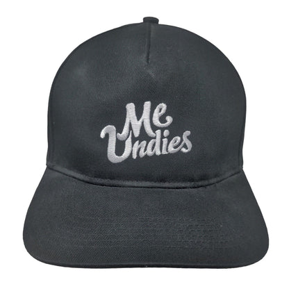 Me Undies Snapback Hat Black One Size Embroidered Adjustable
