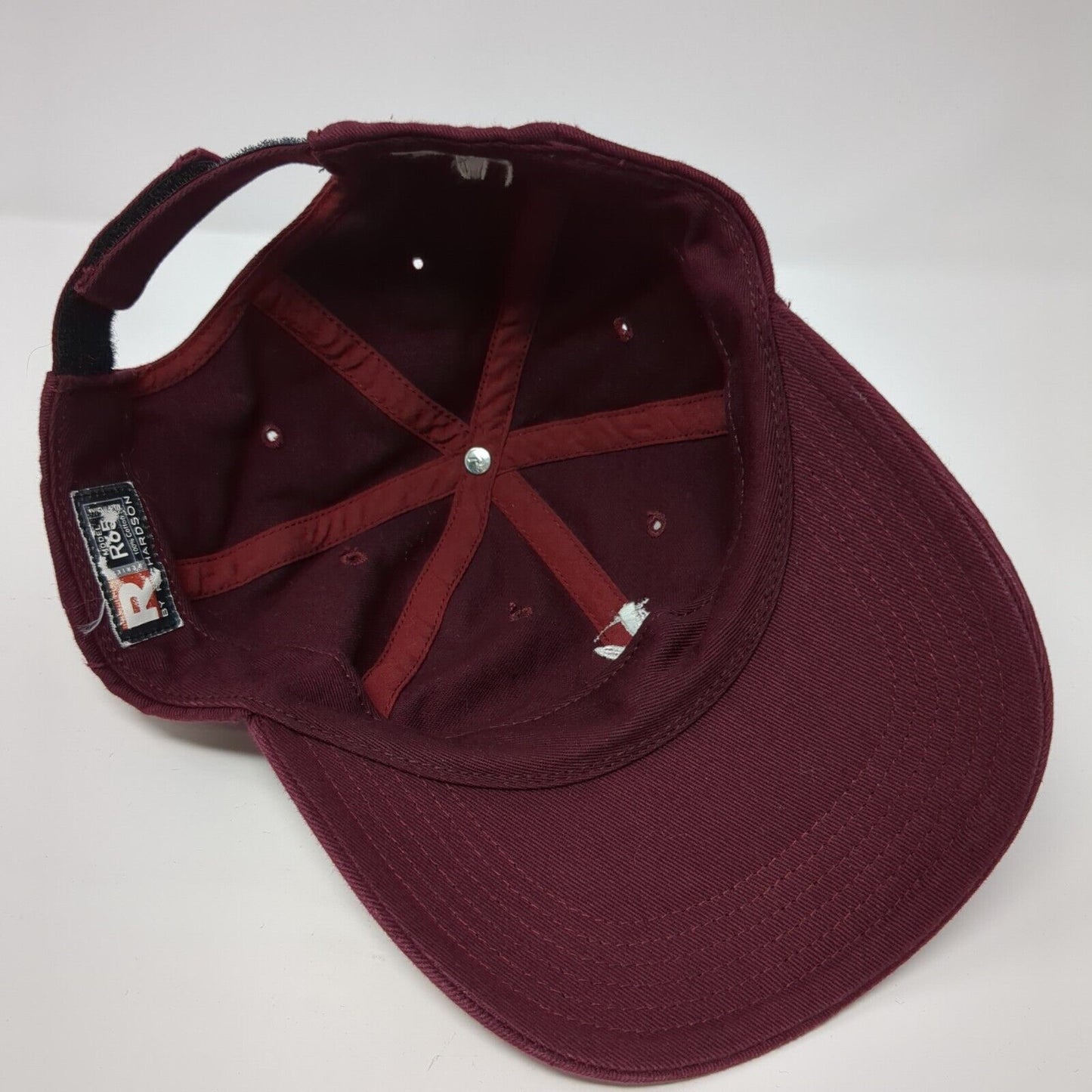 Flower Strapback Hat Red One Size Adjustable Embroidered Model R65 Richardson