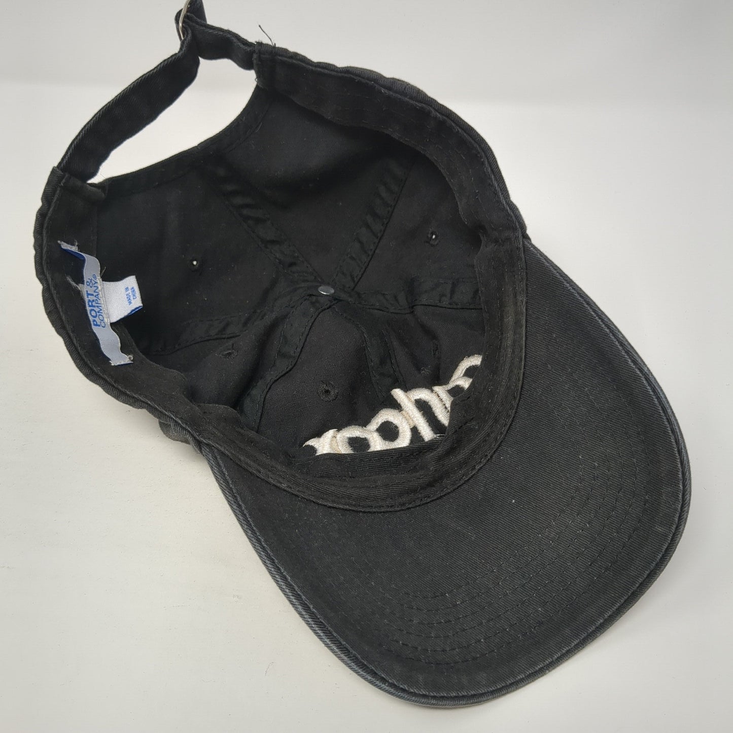 CarlCox Slideback Hat Black Embroidered Logo 100% Cotton Rapper Music HipHop