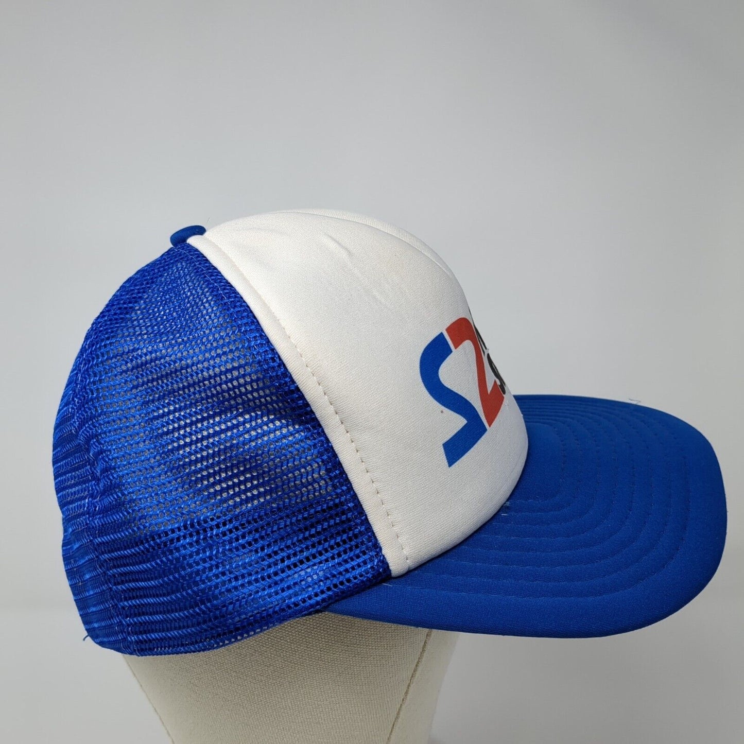 S2 Kutv Sports Snapback Trucker Hat Blue One Size Mesh Back Adjustable