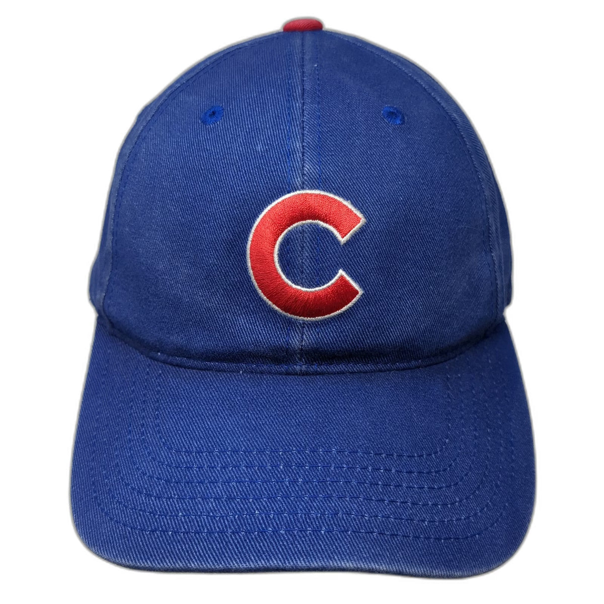 Chicago Cubs MLB Baseball Cap Blue One Size Strapback Cotton Gray Underbrim Hat