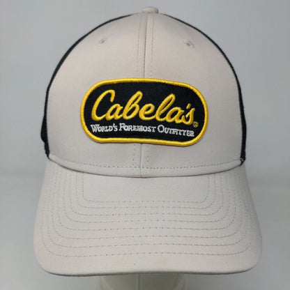 Cabela's Men's Strapback Mesh Back Hat Tan Size OS Embroidered Logo