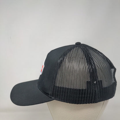Happy Dad Hard Seltzer Snapback Trucker Hat Black One Size Mesh Back