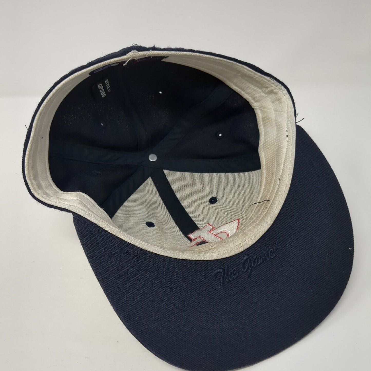 The Game Pro Fitted Hat Blue 7 Embroidered Logo PTX Outdoor 6 Panel