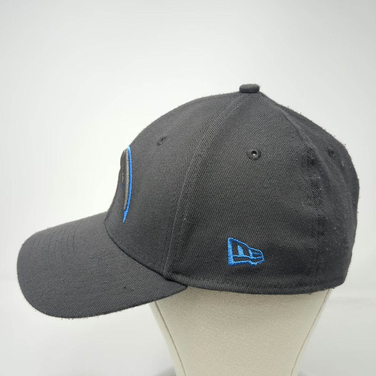New Era Baseball Cap Gray L Stretch Fit Chargers Bolt Hat Blue Undervisor NFL