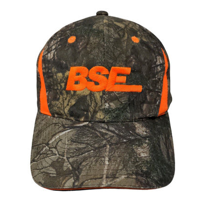 BSE Strapback Hat Camouflage OSFM Adjustable Embroidered 6 Panel Outdoor Cap