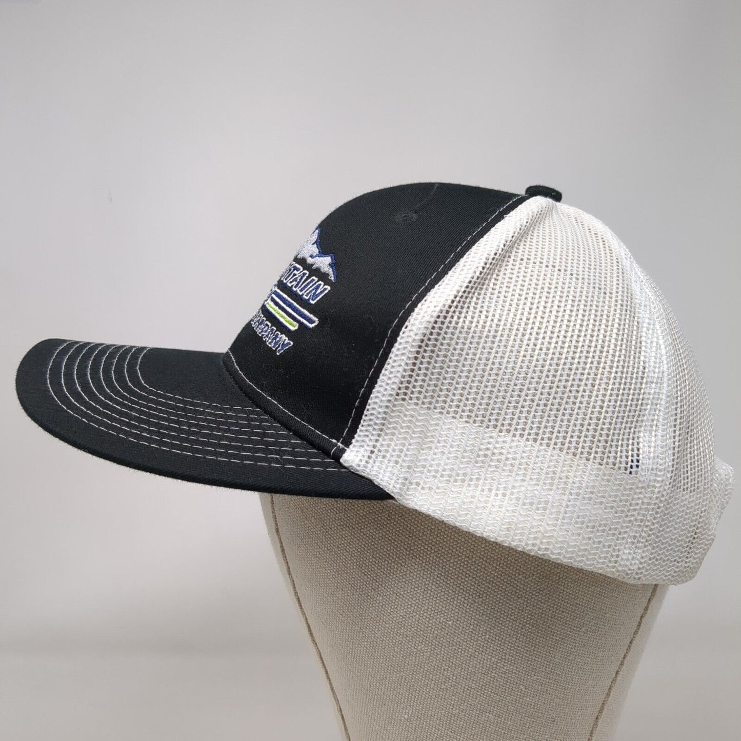 Mountain View Equipment Company Snapback Trucker Hat Black OSFA Mesh Back