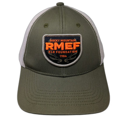 Rocky Mountain Elk Foundation Trucker Hat Green One Size Mesh Snapback RMEF