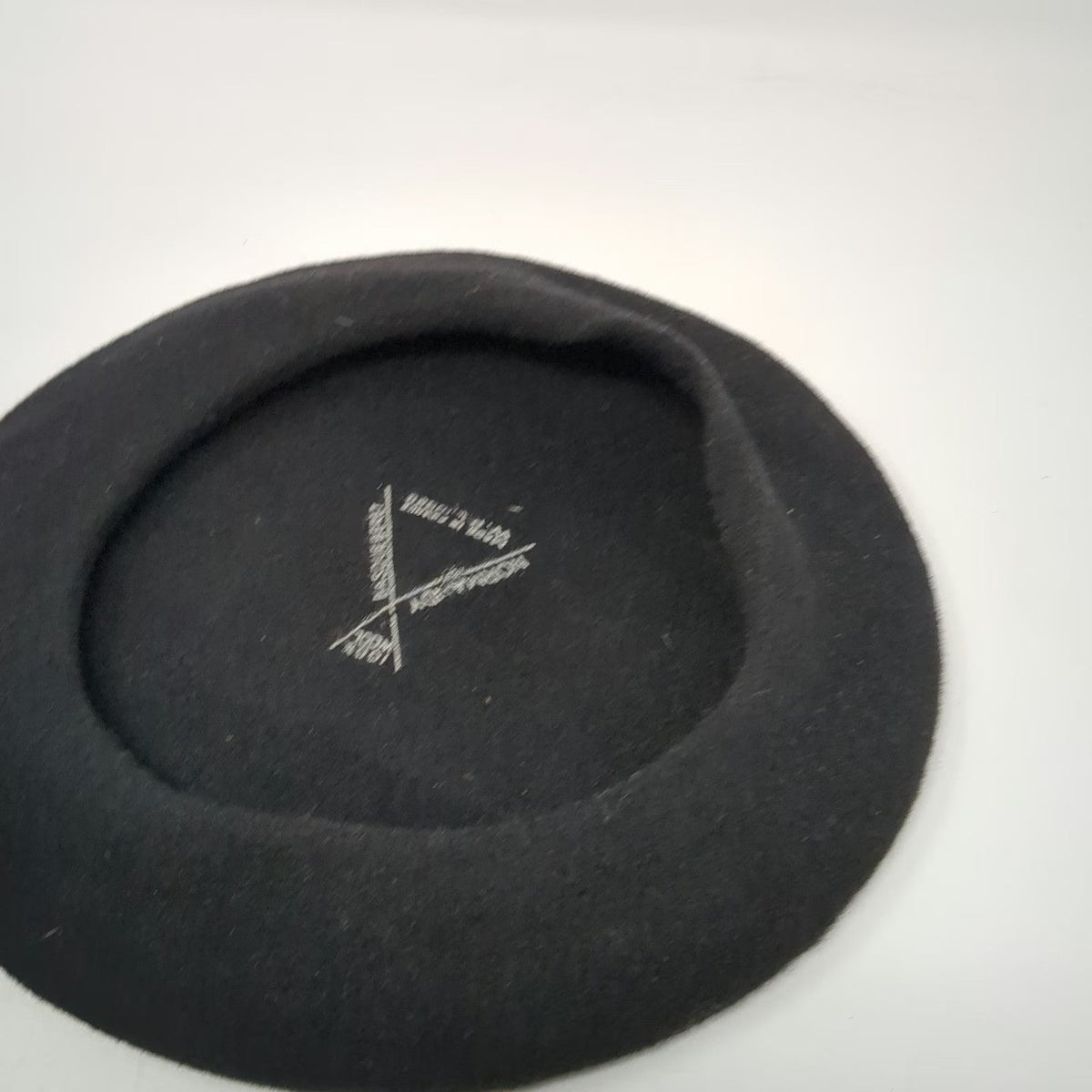 Normandy Army Cap Black One Size 100% Wool Basque Beret Made in France hat