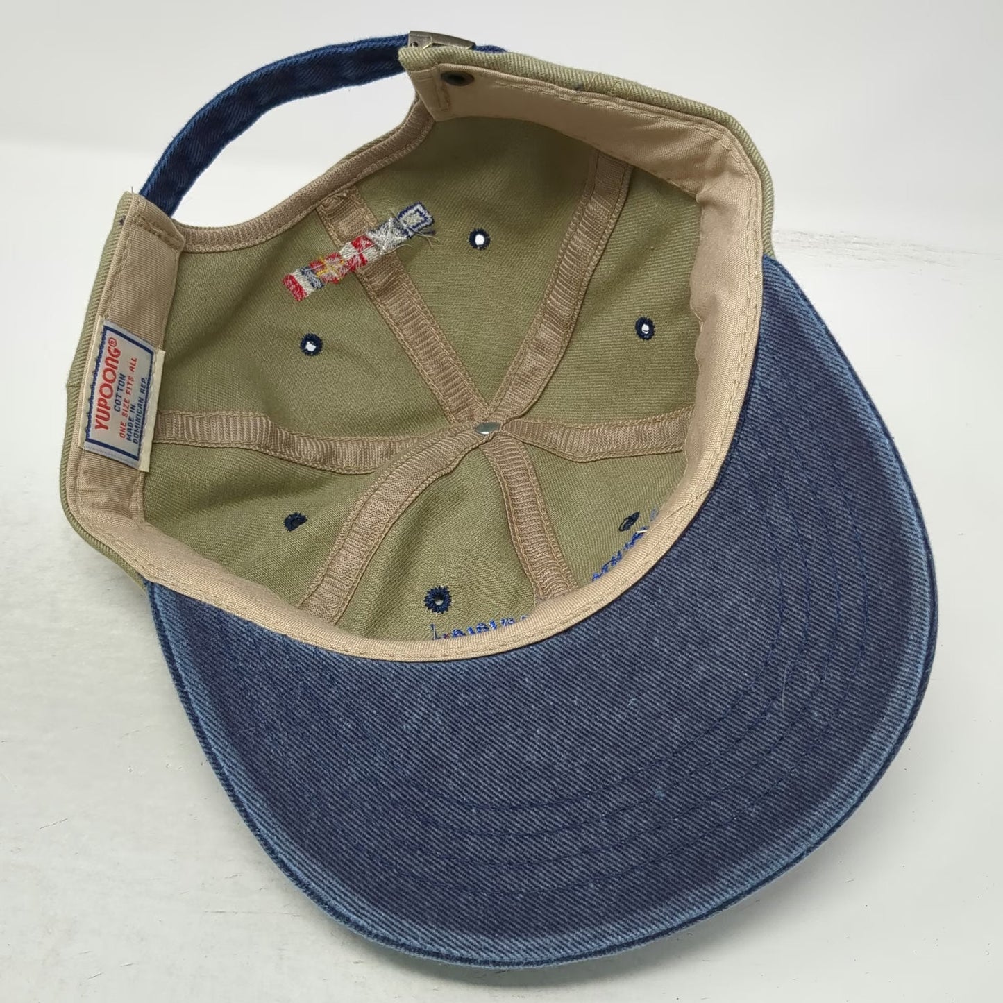 Yupoong Baseball Cap Beige OS Trump Marina Super Bowl XXXII Party Hat Vintage