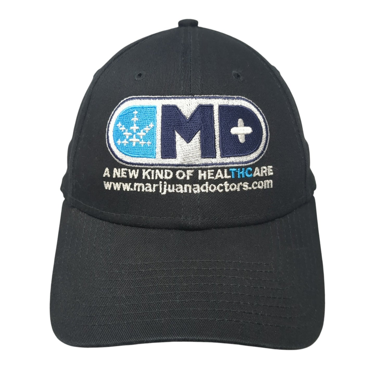 MD Marijuana Doctors Strapback Hat Black One Size Adjustable New Era