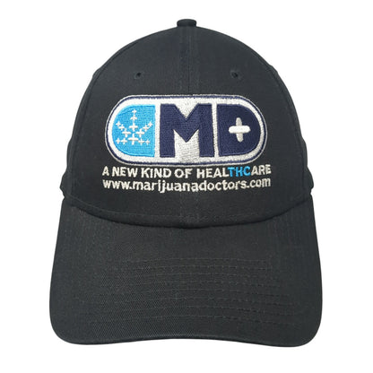 MD Marijuana Doctors Strapback Hat Black One Size Adjustable New Era