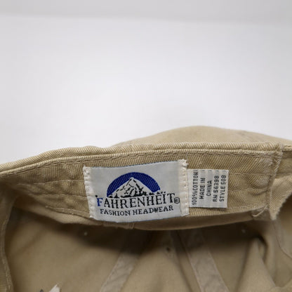 Vail Slideback Hat Tan One Size Adjustable Embroidered Fahrenheit