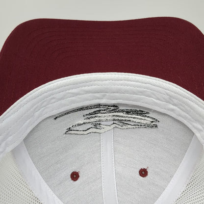 Richardson Trucker Hat Red One Size Lost River Hay Co Mountain Snapback Mesh 112