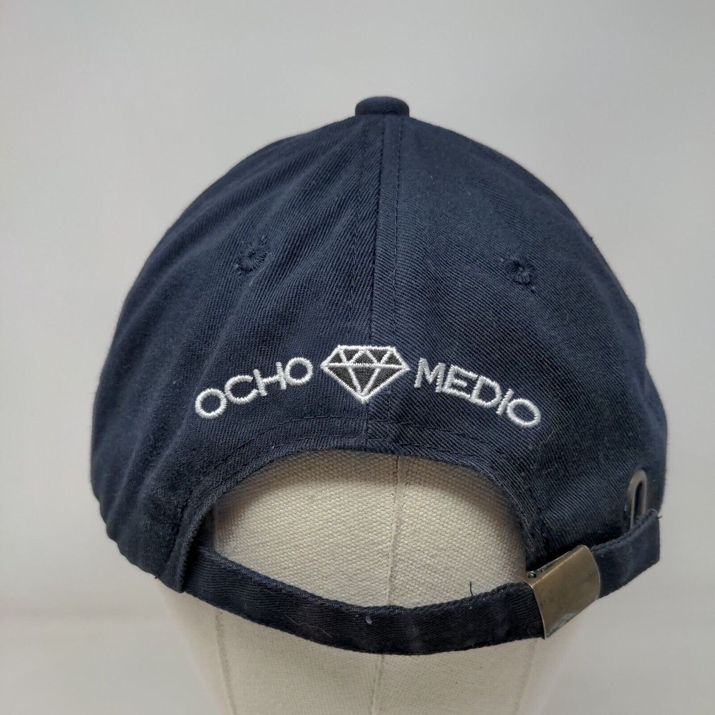 Diamond Ocho Medio Slideback Hat Blue One Size Adjustable Embroidered Cotton
