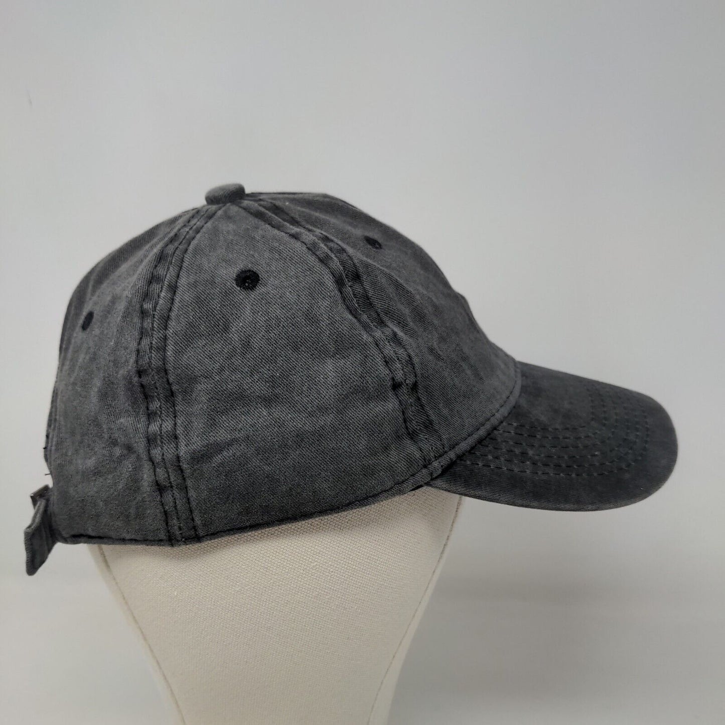 Unbranded Men's Slideback Hat Gray Adjustable Blank Vent Holes