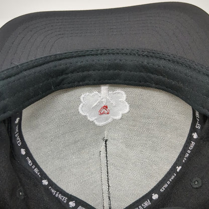Pins & Aces 5 Panel Black One Size Hat Freedom Youth Rope Snapback Logo Golf
