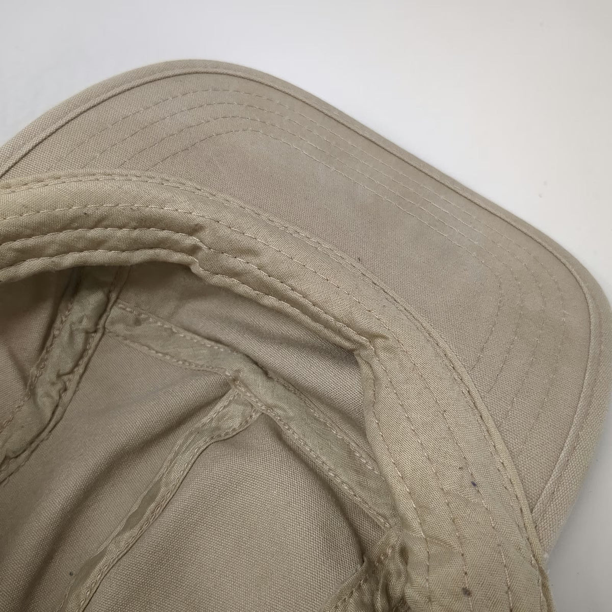Big Accessories 5 Panel Beige One Size Slideback Flat Brim Cotton Blank Hat