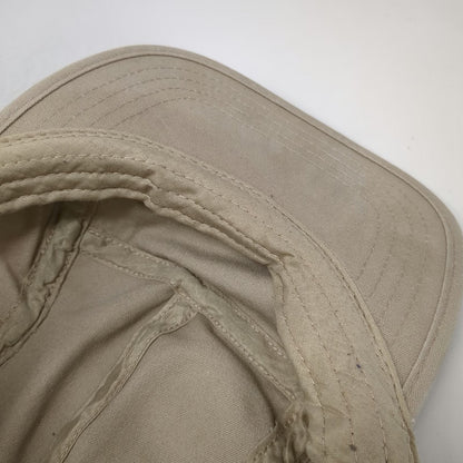 Big Accessories 5 Panel Beige One Size Slideback Flat Brim Cotton Blank Hat