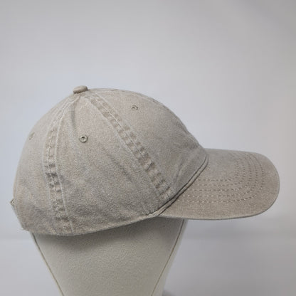 Unbranded Strapback Baseball Cap Brown One Size Adjustable 6 Panel Blank