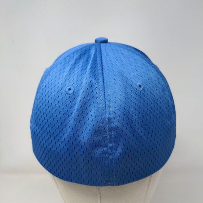 Letter A Arrow Fitted Hat Blue M-XL Embroidered Solid Pacific Headwear