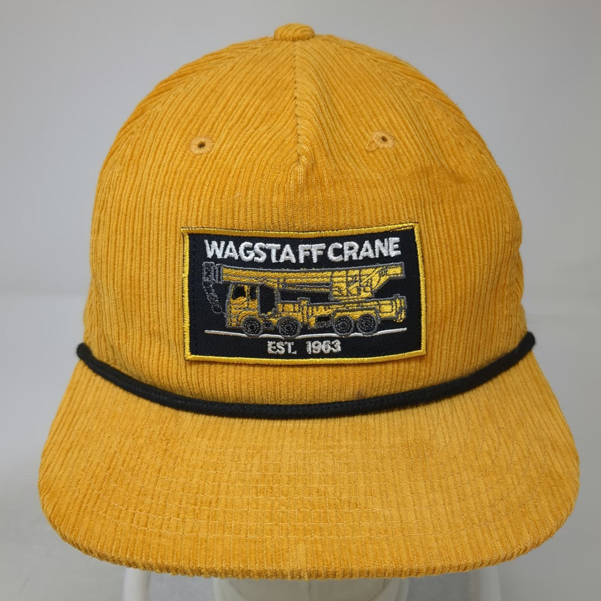 You Know. 5 Panel Yellow Hat OSFM Wagstaff Crane Corduroy Rope Snapback Patch