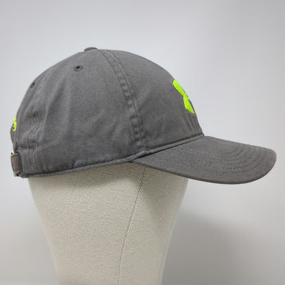 Under Armour Baseball Cap Gray One Size Green Embroidered Logo Slideback Hat