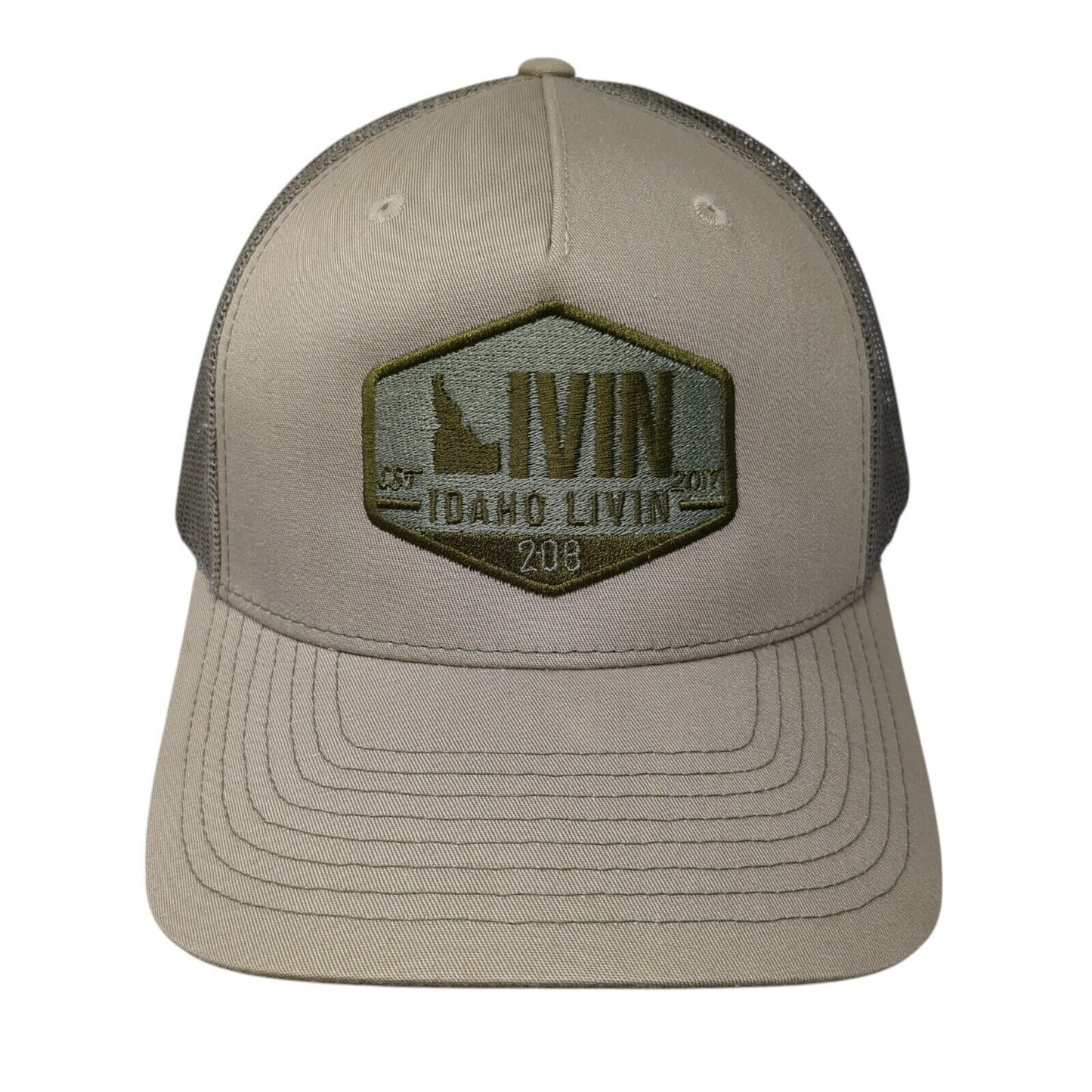 Ivin Idaho Livin 208 Snapback Trucker Hat Multicolor OS Mesh Back Richardson