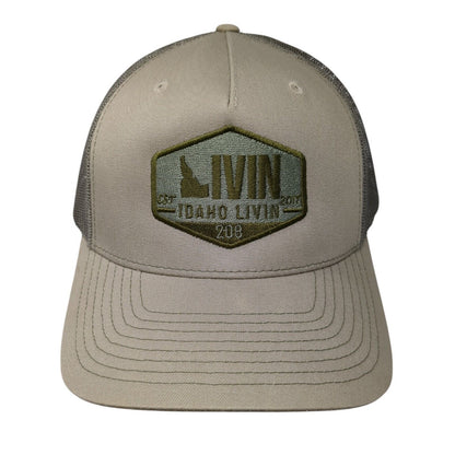 Ivin Idaho Livin 208 Snapback Trucker Hat Multicolor OS Mesh Back Richardson