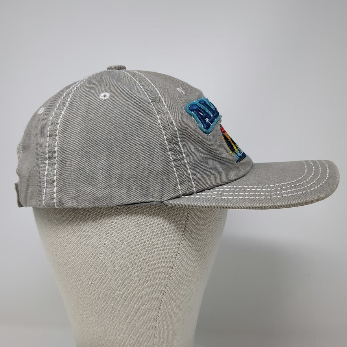 Wear U Been Baseball Cap Gray One Size Alaska Moose Sunset Contrast Stitch Hat