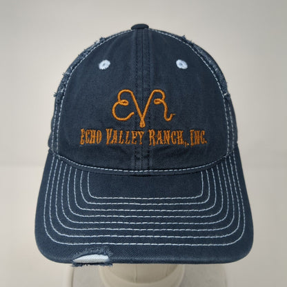 Echo Valley Ranch Inc Say Hay Strapback Hat Blue One Size District