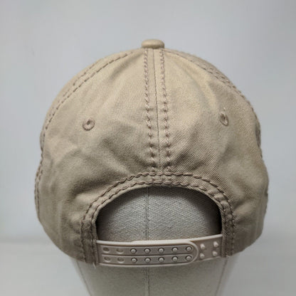 Flag of Costa Rica Patch Snapback Hat Tan OSFA Adjustable 6 Panel