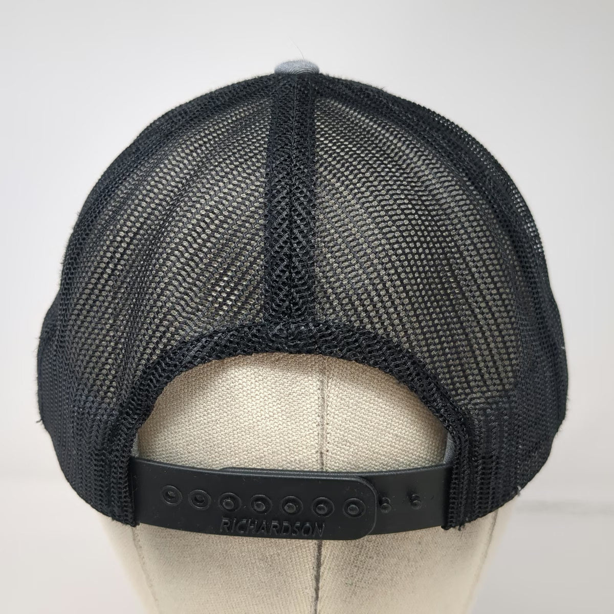 Richardson Trucker Hat Gray One Size Mesh Snapback Outdoors Honey Hole Mountain