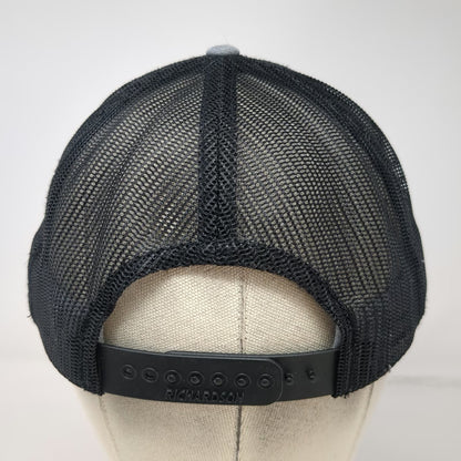 Richardson Trucker Hat Gray One Size Mesh Snapback Outdoors Honey Hole Mountain