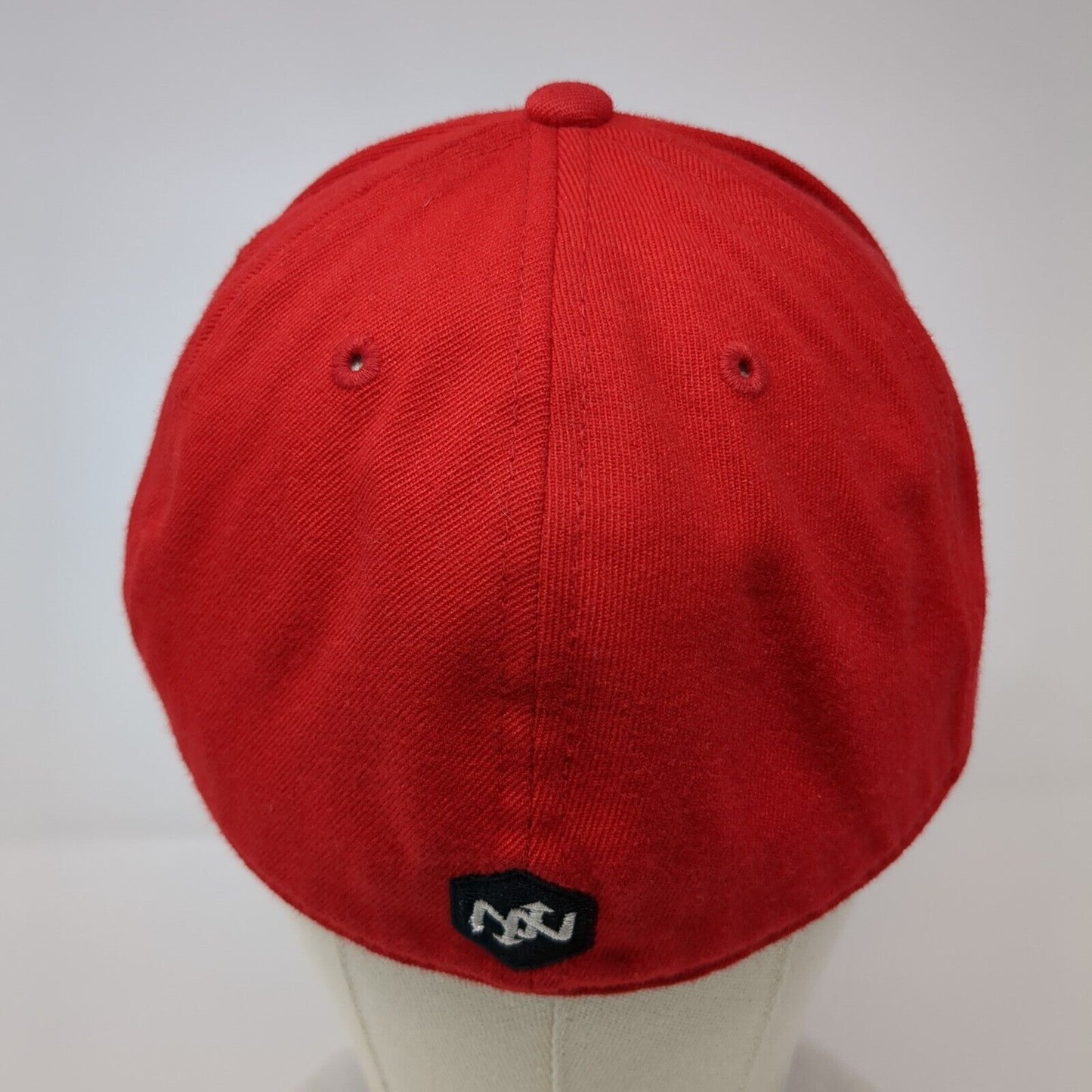 Onnit Fitted Hat Red 7 1/4-7 5/8 Embroidered Solid 6 Panel Vent Holes