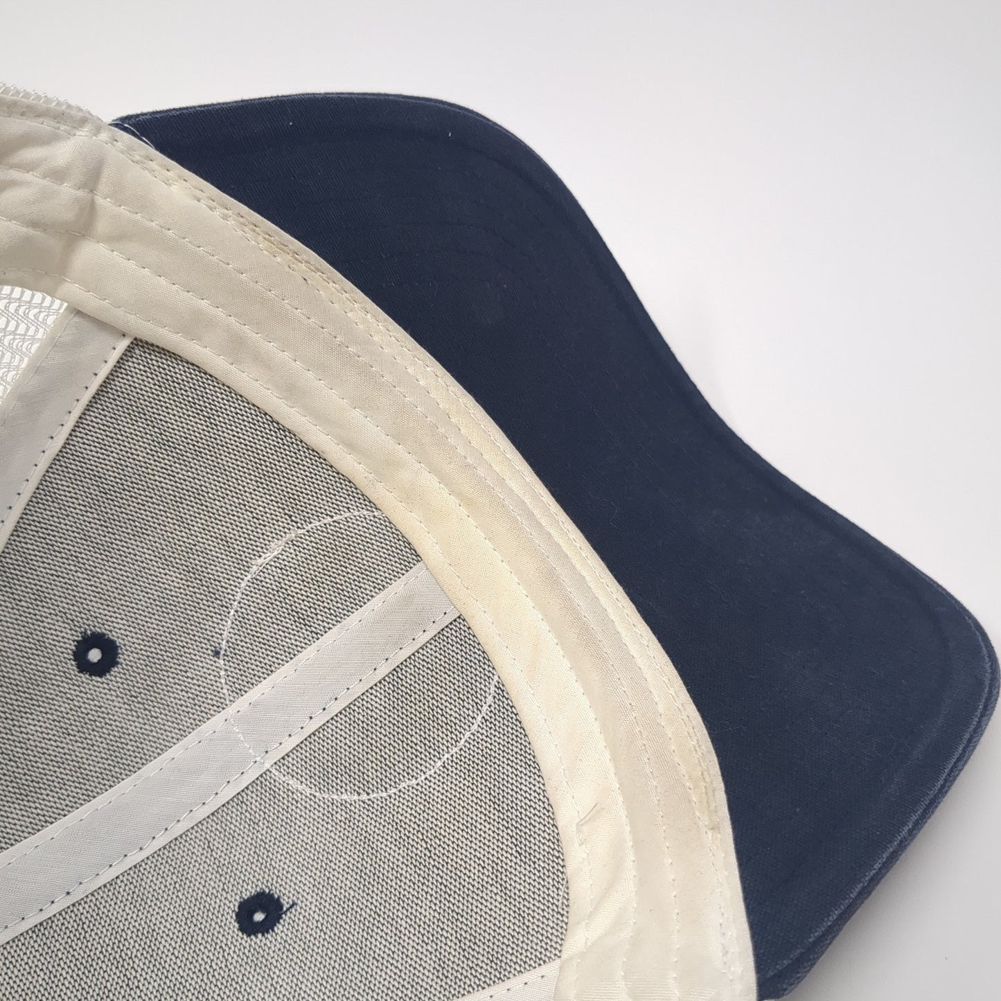 The North Face Snapback Trucker Hat Blue One Size Mesh Back Colorblock