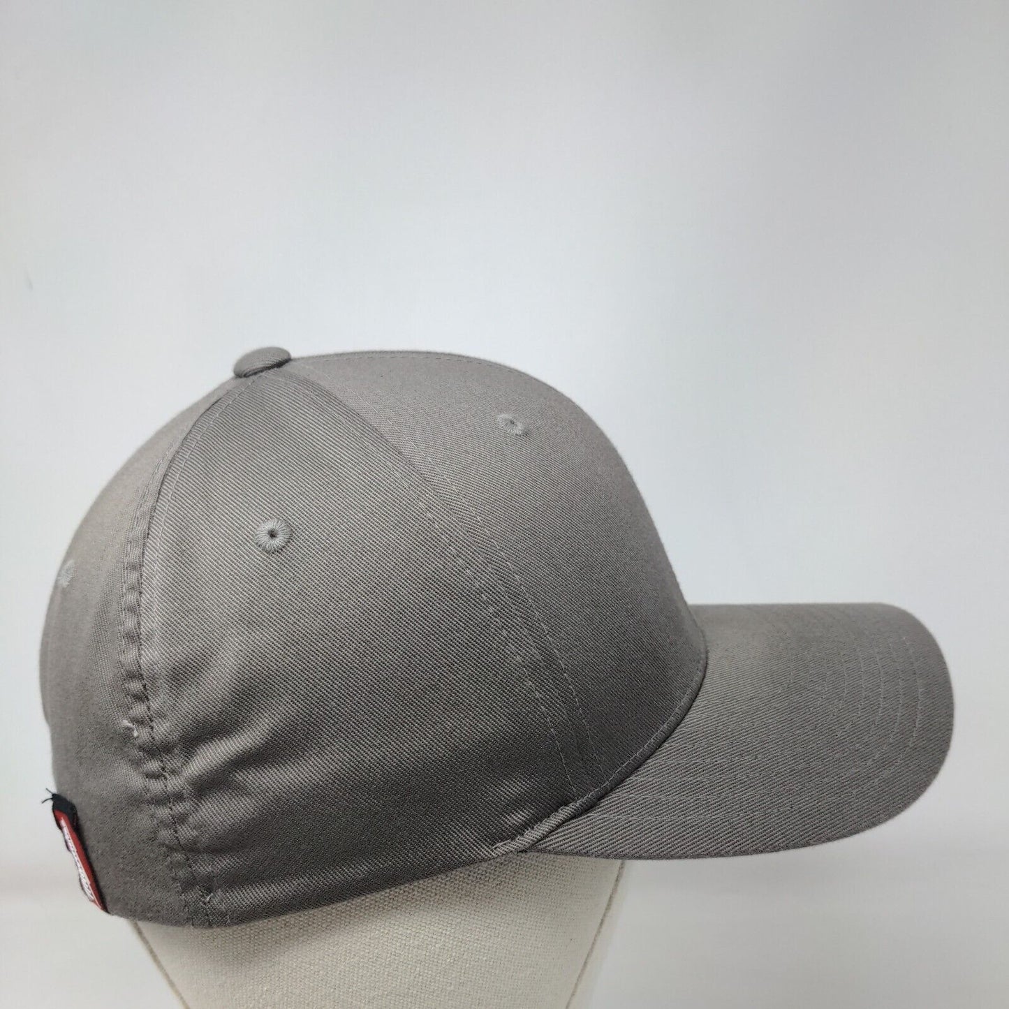 Milwaukee Fitted Hat Brown S/M Lightweight Vented Holes 6 Panel Yupoong