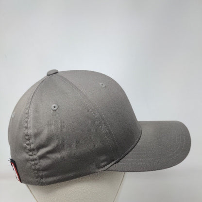 Milwaukee Fitted Hat Brown S/M Lightweight Vented Holes 6 Panel Yupoong
