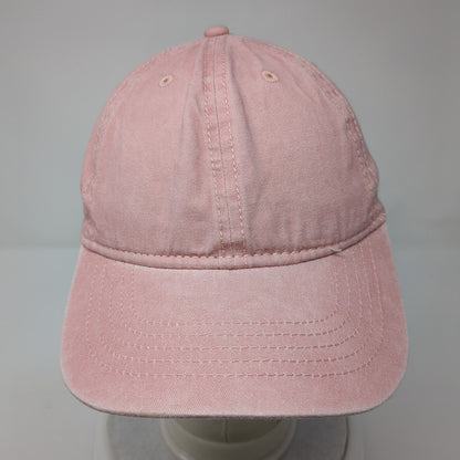 Unbranded Slideback Hat Pink One Size Adjustable Embroidered 6 Panel Blank
