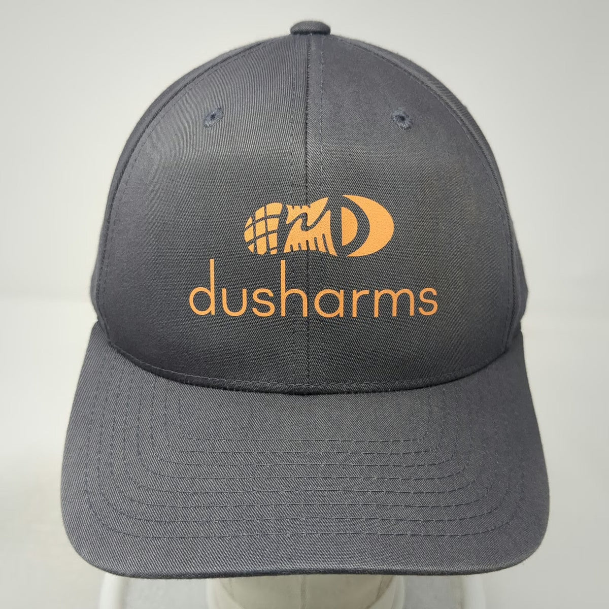 Pacific Headwear Baseball Cap Gray One Size Strapback Green Brim Dusharms hat