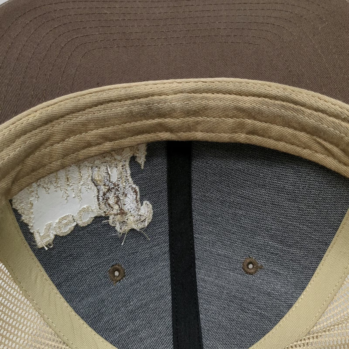 Richardson 112 Trucker Hat Brown One Size RGC Ram Sheep Forest Mesh Snapback