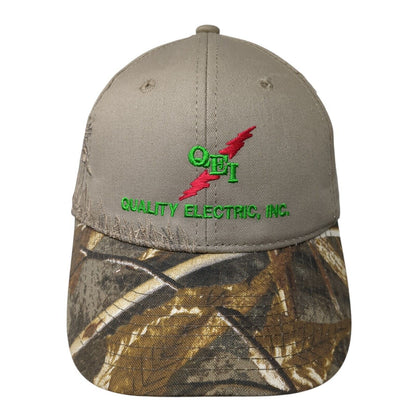 QEI Quality Electric Inc Strapback Hat Camouflage OS Adjustable Port Authority