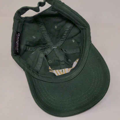 Game Day Slideback Hat Green One Size Adjustable Embroidered 6 Panel